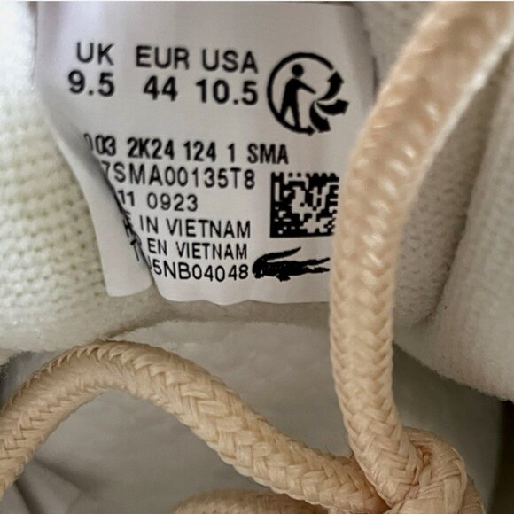 NEW Highsnobiety X Lacoste Sneakers Trainer L003 2K24 White/Eggshell/Green 10.5 main image 5